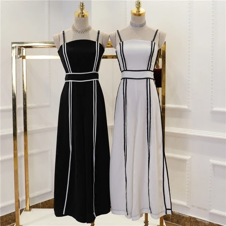 2018 Summer New Arrival Women Hit Color Striped Strap High Waist Slim Wide-leg Loose Split Jumpsuits Bodysuits Playsuits
2018 Summer New Arrival Women Hit Color Striped Strap High Waist Slim Wide-leg Loose Split Jumpsuits Bodysuits Playsuits