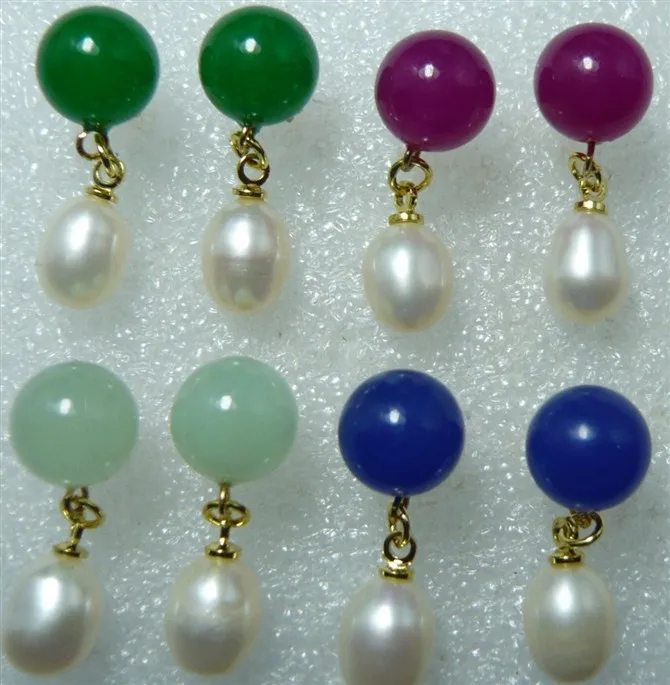 Free shipping 4 choices wholesale beautiful 10mm green/red/blue/light green fine stone & 8mm white shell pearl earrings
Free shipping 4 choices wholesale beautiful 10mm green/red/blue/light green fine stone & 8mm white shell pearl earrings