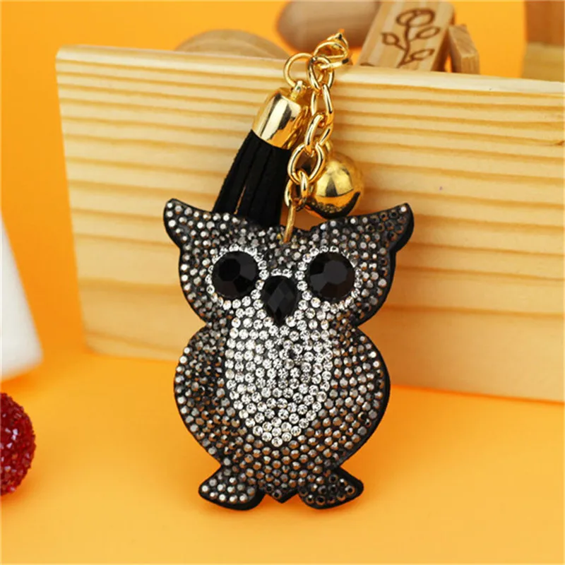 Cute Owl Pendant Leather Key Chain Car Key Ring Holder Gold Bag Keychain Gift For Girls 14 Colors Rhinestone Key Chains
Cute Owl Pendant Leather Key Chain Car Key Ring Holder Gold Bag Keychain Gift For Girls 14 Colors Rhinestone Key Chains