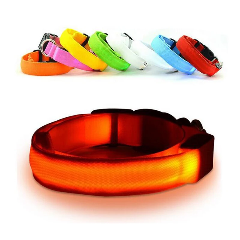 LED Dog Collar Luminous Night Led Light-up Flashing Glow In The Dark For Cat Dog Collar Solid Color Hundehalsband Dog Products
LED Dog Collar Luminous Night Led Light-up Flashing Glow In The Dark For Cat Dog Collar Solid Color Hundehalsband Dog Products