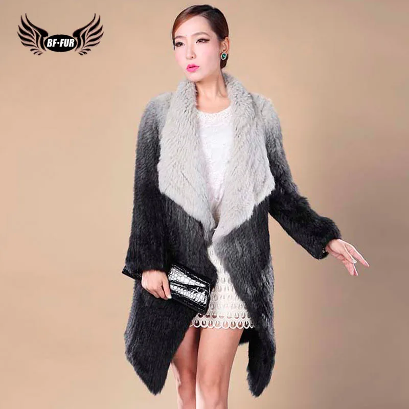 BF FUR 2017 Women Genuine Gradient Thick Knitted Rabbit Fur Coat Turn-Down Coat Natural Fur Jacket Lady Fur Coat BF-C0163
BF FUR 2017 Women Genuine Gradient Thick Knitted Rabbit Fur Coat Turn-Down Coat Natural Fur Jacket Lady Fur Coat BF-C0163