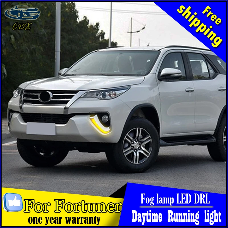 For Toyota Fortuner 2015 - 2017 Turning Yellow Signal Style Relay Waterproof ABS Car DRL 12V LED Daytime Running Light Daylight
For Toyota Fortuner 2015 - 2017 Turning Yellow Signal Style Relay Waterproof ABS Car DRL 12V LED Daytime Running Light Daylight