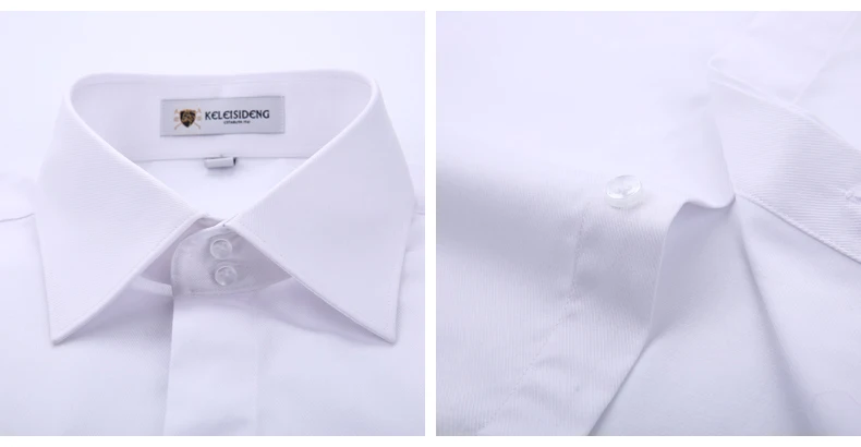 Mens Non Iron Slim Fit French Cuff Dress Shirt Long Sleeve Covered Placket Solid Twill Elegant Tuxedo Shirts(Cufflinks Included) 26