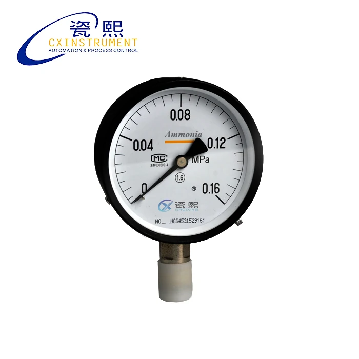Ammonia Pressure Gauge With 0~60 Mpa Measuring Range 60mm Diameter Radial Install Iron Material Pressure Gauge
Ammonia Pressure Gauge With 0~60 Mpa Measuring Range 60mm Diameter Radial Install Iron Material Pressure Gauge