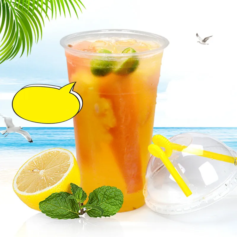 Disposable Milk Tea Coffe Plastic Cup Cold Beverage Drinks Takeaway Packaging Cup Fruit Drinking Cup with Lids High Capacity
Disposable Milk Tea Coffe Plastic Cup Cold Beverage Drinks Takeaway Packaging Cup Fruit Drinking Cup with Lids High Capacity