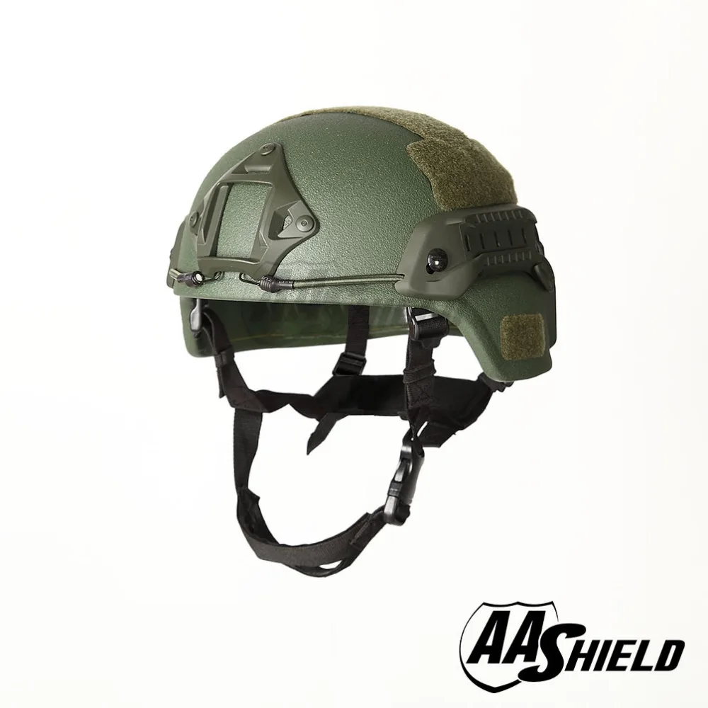AA Shield Ballistic MICH Tactical Version Teijin Helmet Color OD Green Bulletproof Aramid Safety NIJ Level IIIA Military Army
AA Shield Ballistic MICH Tactical Version Teijin Helmet Color OD Green Bulletproof Aramid Safety NIJ Level IIIA Military Army