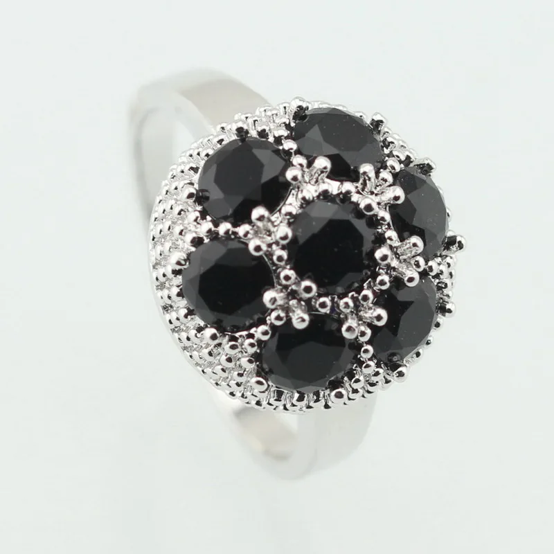 WPAITKYS Hemisphere Black Semi-precious Stone Silver Color Ring For Women Sublime Crystal Jewelry Size 6 7 8 9 10 Free Gift Box
WPAITKYS Hemisphere Black Semi-precious Stone Silver Color Ring For Women Sublime Crystal Jewelry Size 6 7 8 9 10 Free Gift Box