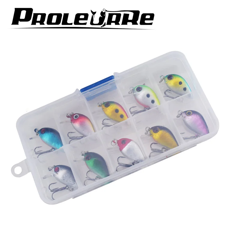 10PCS/Lot Boxed Mini Crankbait Fishing Lure 3cm 1.5g Shallow Water Wobbler Hard Bait Floating CrankBait Bass Fish Fishing Tackle
10PCS/Lot Boxed Mini Crankbait Fishing Lure 3cm 1.5g Shallow Water Wobbler Hard Bait Floating CrankBait Bass Fish Fishing Tackle