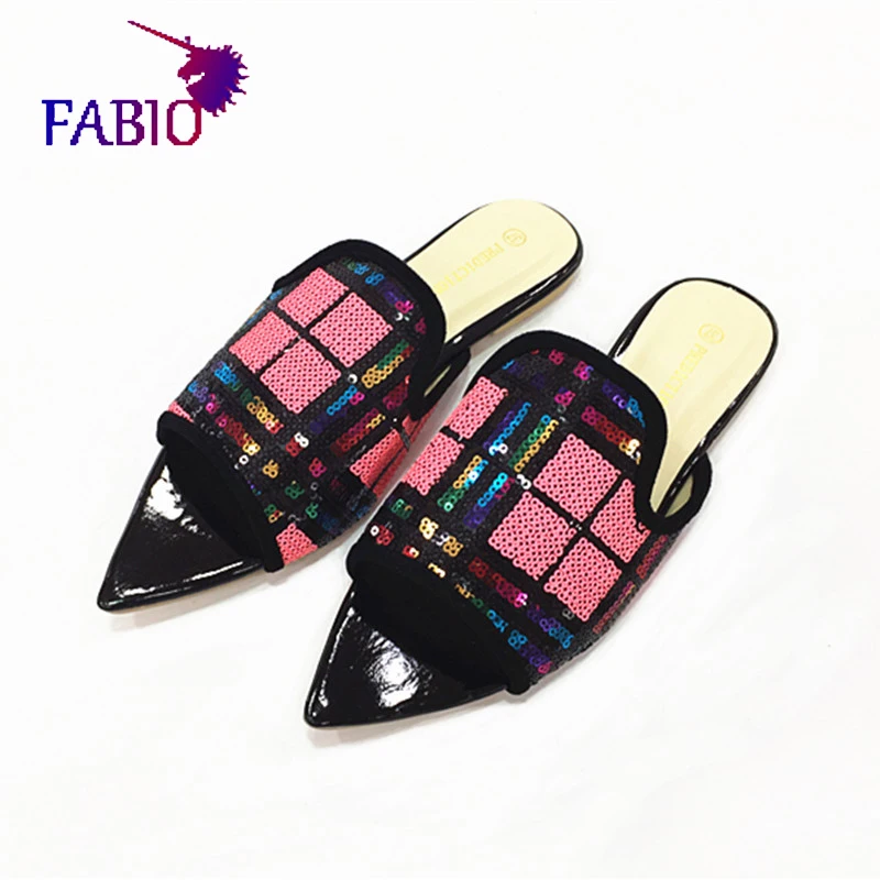 Square style bling sequins beauty women slippers Women's summer flats ladies shoes
Square style bling sequins beauty women slippers Women's summer flats ladies shoes