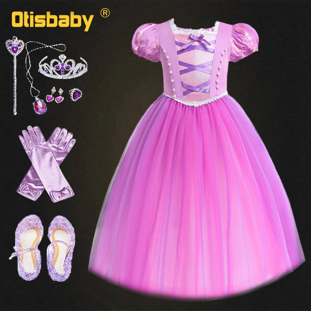 Disguise Girl Carnival Dress Rapunzel Halloween Costume Child Tangled Dress Up Floral Girls Christmas Dress Tulle Tutu Ball Gown
Disguise Girl Carnival Dress Rapunzel Halloween Costume Child Tangled Dress Up Floral Girls Christmas Dress Tulle Tutu Ball Gown