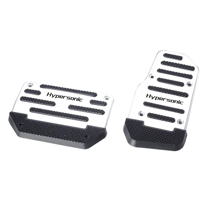 Hypersonic Aluminum Automatic Transmission 2 PCS Car Pedal Cover Kit Non-slip Foot Pedal Accelerator Pedal Brake Cover Set Kit
Hypersonic Aluminum Automatic Transmission 2 PCS Car Pedal Cover Kit Non-slip Foot Pedal Accelerator Pedal Brake Cover Set Kit