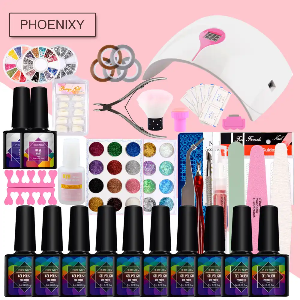 41pcs/lot 48w nail art tools set professional full manicure set
