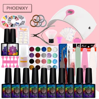Full Manicure Set Gel Nail Pollish Kit 10Pcs Nail Polish Kit 36W Lamp Dryer Nail Art Sets Gel Varnish Kit For Professional Nails
Full Manicure Set Gel Nail Pollish Kit 10Pcs Nail Polish Kit 36W Lamp Dryer Nail Art Sets Gel Varnish Kit For Professional Nails
