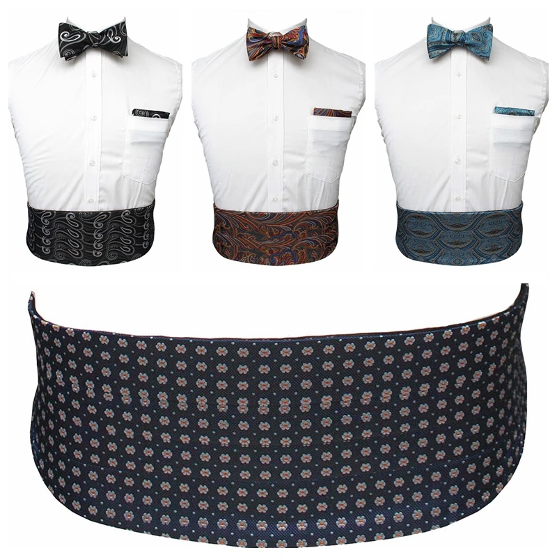 JEMYGINS Polyester High Quality Jacquard Weave Male Bow Tie & Pocket Square & Cummerbund Set For Party Suit Shirt Free Shipping
JEMYGINS Polyester High Quality Jacquard Weave Male Bow Tie & Pocket Square & Cummerbund Set For Party Suit Shirt Free Shipping