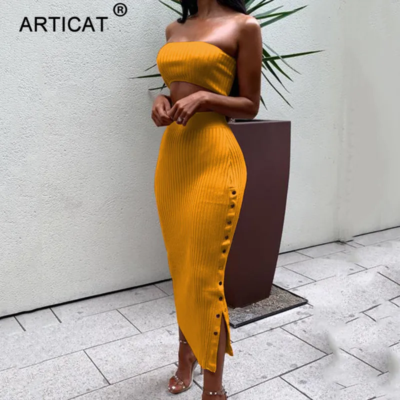 Articat White Off Shoulder Summer Dress Women 2019 Two Piece Knitted Buttons Split High Waist Party Club Bodycon Dress Vestidos
Articat White Off Shoulder Summer Dress Women 2019 Two Piece Knitted Buttons Split High Waist Party Club Bodycon Dress Vestidos