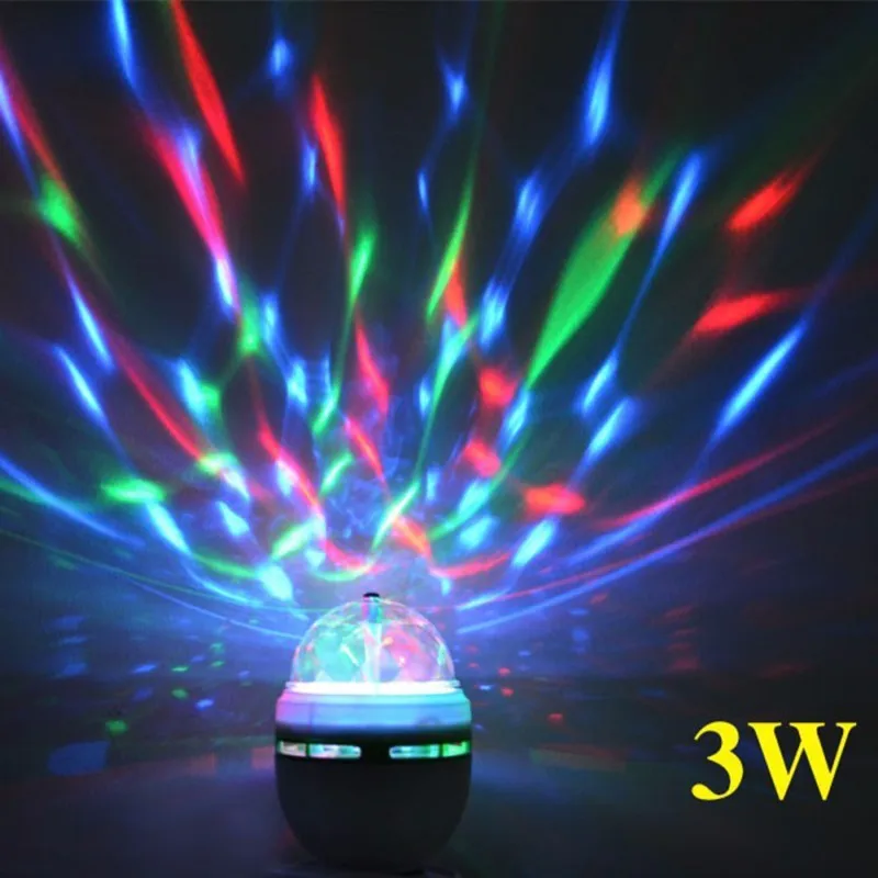 E27 3W Colorful Auto Rotating RGB LED Bulb Stage Light Party Lamp Disco for home decoration lighting lamps
E27 3W Colorful Auto Rotating RGB LED Bulb Stage Light Party Lamp Disco for home decoration lighting lamps