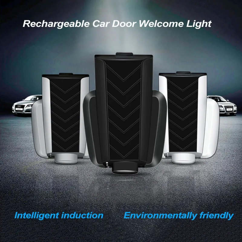 rechargeable LED car welcome logo light