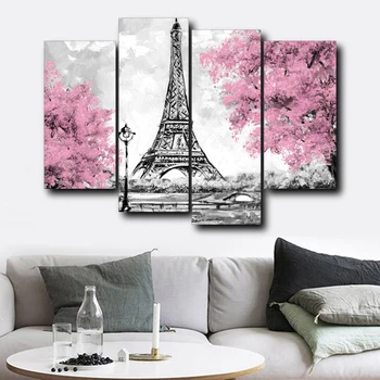 Laeacco Canvas Painting 4 Panel Abstract Spring Paris Wall Art Posters and Prints Nordic Home Living Room Decoration
Laeacco Canvas Painting 4 Panel Abstract Spring Paris Wall Art Posters and Prints Nordic Home Living Room Decoration