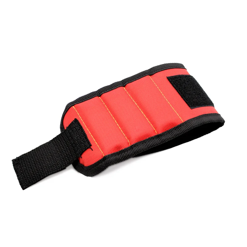 Nuoxintr Magnetic Wristband with Strong Magnets Portable Electrician Wrist Tool Belt Screws Nails Drill Bits for Auto Repair