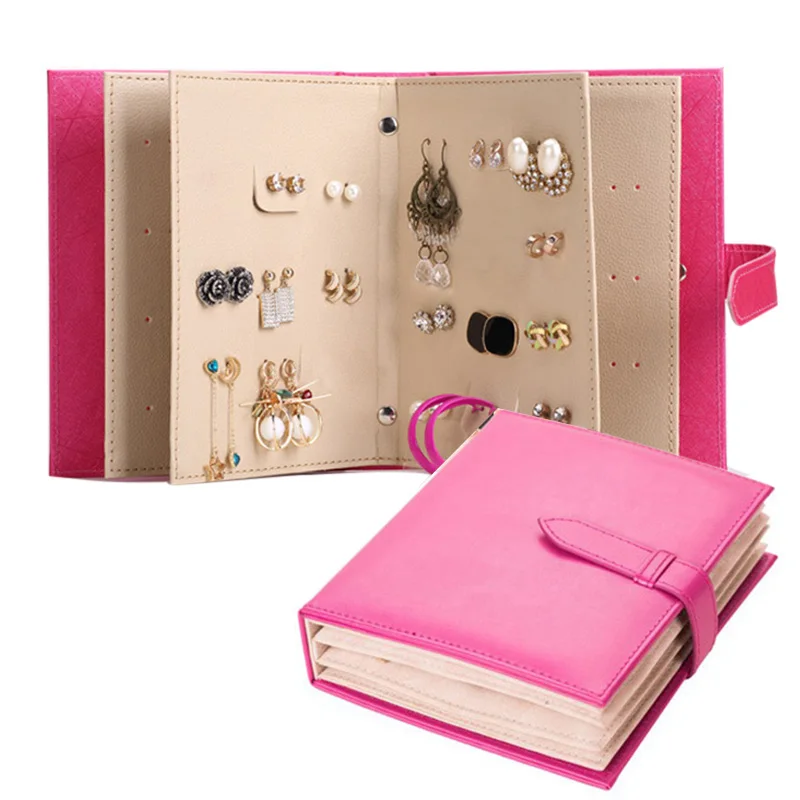Portable Jewelry Display Organizer PU Leather Earring Necklace Rings Collection Storage Book KQS8
Portable Jewelry Display Organizer PU Leather Earring Necklace Rings Collection Storage Book KQS8