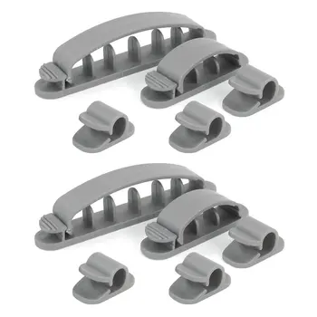 YOC-Grey Plastic Computer Networking Wire Cord Cable Clip Organizer 10 in 1
YOC-Grey Plastic Computer Networking Wire Cord Cable Clip Organizer 10 in 1