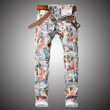 Mens White Jeans Pants 2019 Fashion Printed Denim Trousers Slim Hip Hop Streetwear Jeans Pencil Pant for Men WY297
Mens White Jeans Pants 2019 Fashion Printed Denim Trousers Slim Hip Hop Streetwear Jeans Pencil Pant for Men WY297