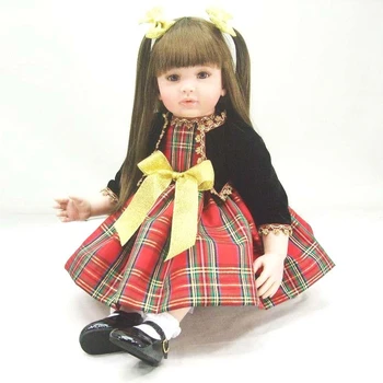 24"/ 60 cm Handmade Fake Baby Doll Soft Silicone Reborn Dolls Toddler Princess Baby Dolls Toys for Children Christmas Toy
24"/ 60 cm Handmade Fake Baby Doll Soft Silicone Reborn Dolls Toddler Princess Baby Dolls Toys for Children Christmas Toy