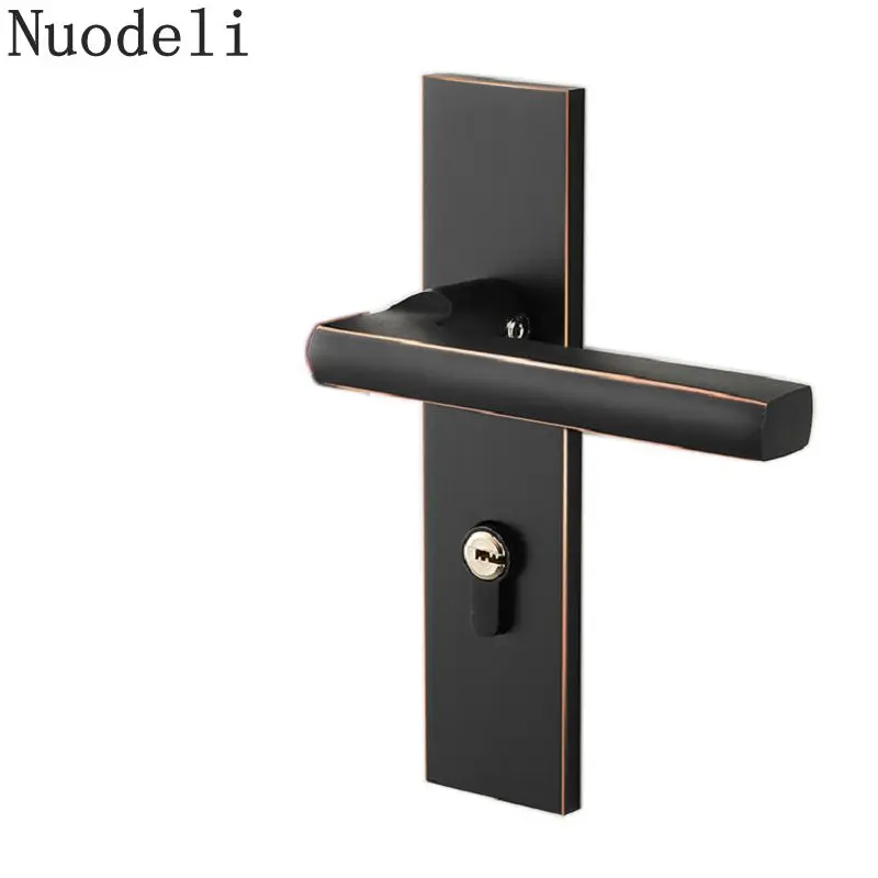 Nuodeli Bedroom Door Mute Lock Set Interior Simplicity Elegance Door Lock with American Black Door Handle
Nuodeli Bedroom Door Mute Lock Set Interior Simplicity Elegance Door Lock with American Black Door Handle
