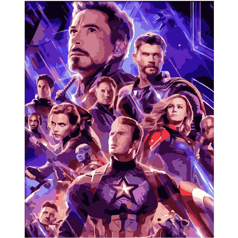 Painting By Numbers DIY Dropshipping 40x50 50x65cm Film and Avengers Alliance Figure Canvas Wedding Decoration Art picture Gift
Painting By Numbers DIY Dropshipping 40x50 50x65cm Film and Avengers Alliance Figure Canvas Wedding Decoration Art picture Gift