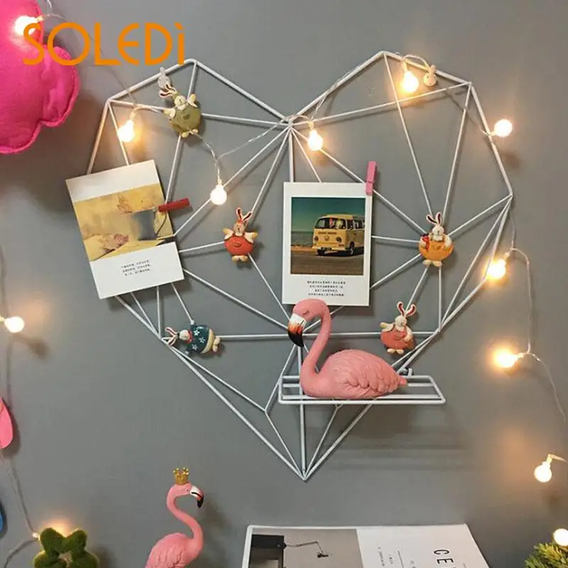Photo Wall Vintage Decor Gift Iron Wire Iron Heart-shaped Photo Frame Wall Bedroom Home Decoration White Black Pink
Photo Wall Vintage Decor Gift Iron Wire Iron Heart-shaped Photo Frame Wall Bedroom Home Decoration White Black Pink