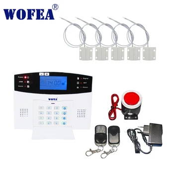 wofea LCD display wired bruglar GSM alarm system home security intercom wired door sensor
wofea LCD display wired bruglar GSM alarm system home security intercom wired door sensor