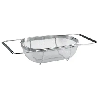 Retractable Over The Sink Perforated Water Draining Colander Strainer For Washing Rinsing Fruits Vegetables For Kitchen Tools
Retractable Over The Sink Perforated Water Draining Colander Strainer For Washing Rinsing Fruits Vegetables For Kitchen Tools