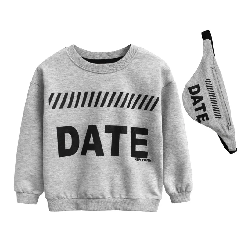 2 Pcs/Set Boys Letter T-shirt Kid Sweatshirt with Wasit Bag Clothing Child Cotton Clothes Casual Tops Tees Children T Shirt
2 Pcs/Set Boys Letter T-shirt Kid Sweatshirt with Wasit Bag Clothing Child Cotton Clothes Casual Tops Tees Children T Shirt