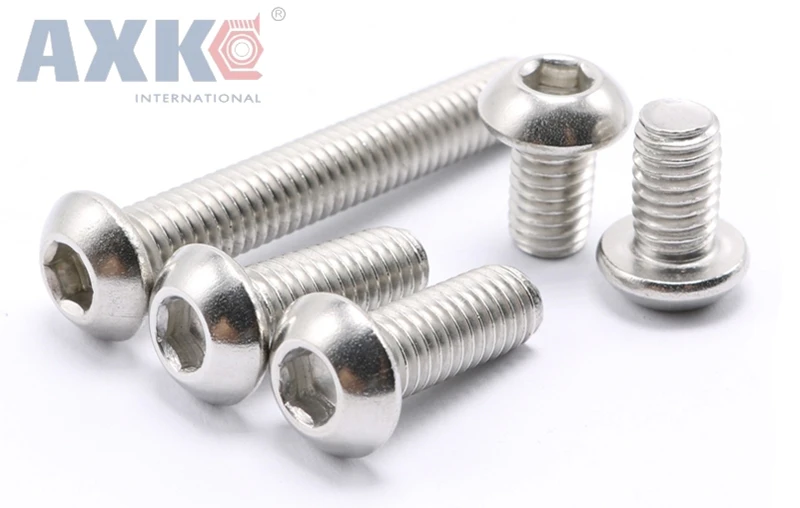 AXK M12 screw Stainless Steel 304 Round Head Screws Mushroom Hexagon hex Socket Button Head Screw Bolt M12*25/30/35-80mm
AXK M12 screw Stainless Steel 304 Round Head Screws Mushroom Hexagon hex Socket Button Head Screw Bolt M12*25/30/35-80mm