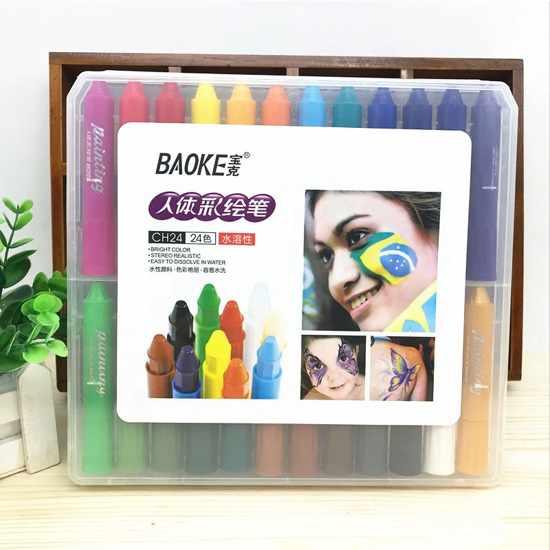 Baby 6/12/24 Colors Face Painting Crayon Pencils Splicing Face Paint Painting Pen Stick for Children Makeup Party Decoration
Baby 6/12/24 Colors Face Painting Crayon Pencils Splicing Face Paint Painting Pen Stick for Children Makeup Party Decoration