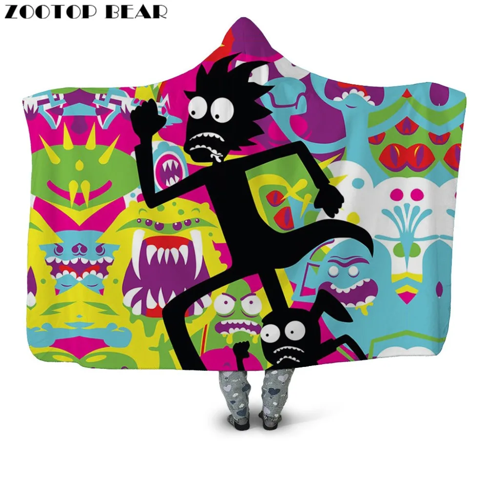 Rick and morty Anime Throw Hooded Blanket 3D Printing Fashion Outdoor Couple Wearable Bedding Office Quilts Soft Adults Travel 
Rick and morty Anime Throw Hooded Blanket 3D Printing Fashion Outdoor Couple Wearable Bedding Office Quilts Soft Adults Travel