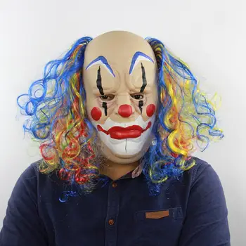 Clown Realistic Latex Masks Adults Halloween Festive Horror Mask Long Hair Men Scary Carnival Masquerade Cosplay Party Supplies
Clown Realistic Latex Masks Adults Halloween Festive Horror Mask Long Hair Men Scary Carnival Masquerade Cosplay Party Supplies
