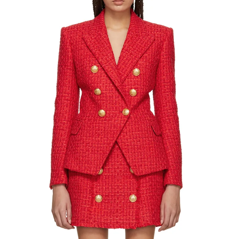 High quality 2019 new fashion solid color woven red wool fabric Slim long-sleeved metal button casual commute Blazer women jack
High quality 2019 new fashion solid color woven red wool fabric Slim long-sleeved metal button casual commute Blazer women jack