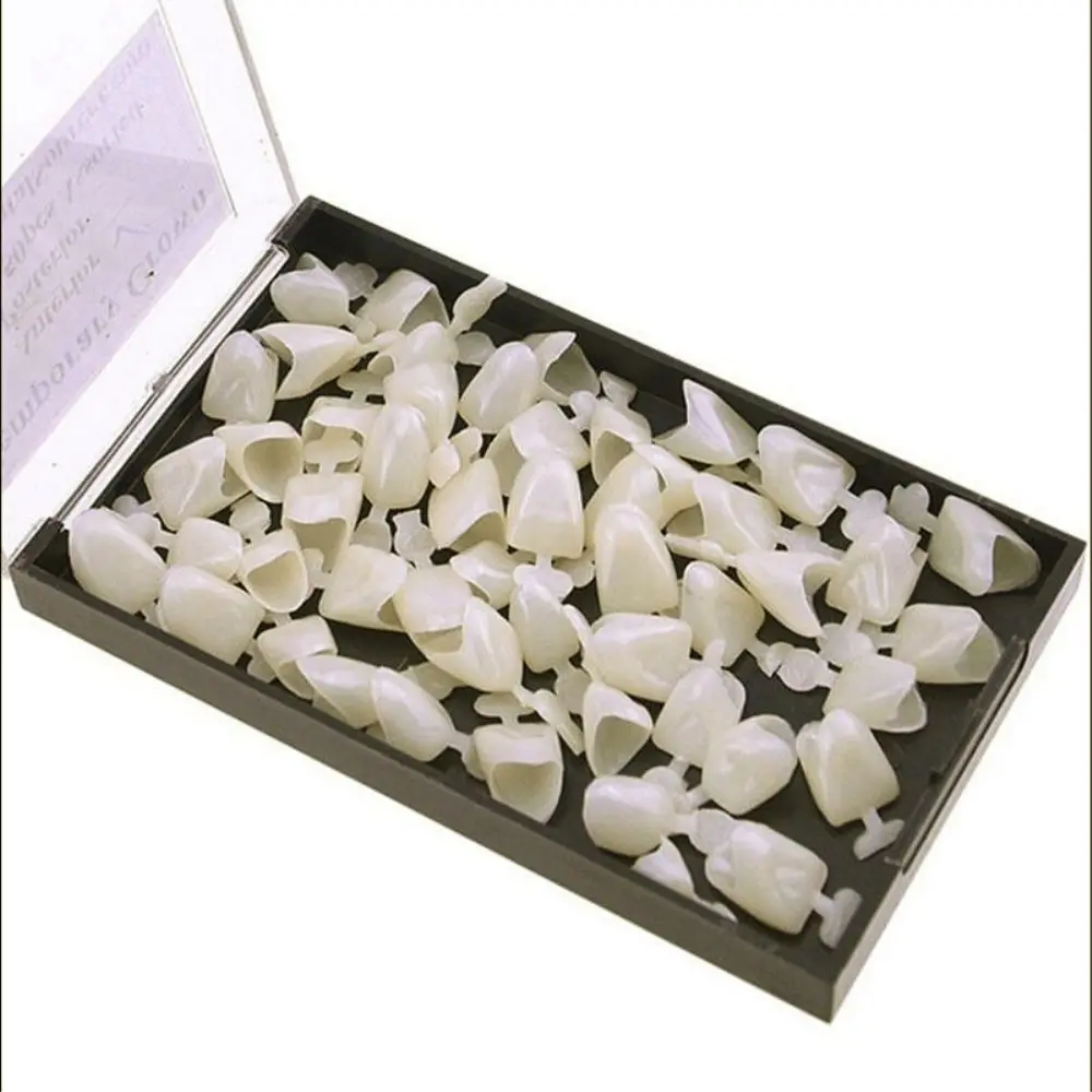 50Pcs/Box Durable Resin Temporary Teeth Crowns Orthodontic Braces Beauty Health Dental Synthetic Front Teeth Veneers Oral Care
50Pcs/Box Durable Resin Temporary Teeth Crowns Orthodontic Braces Beauty Health Dental Synthetic Front Teeth Veneers Oral Care