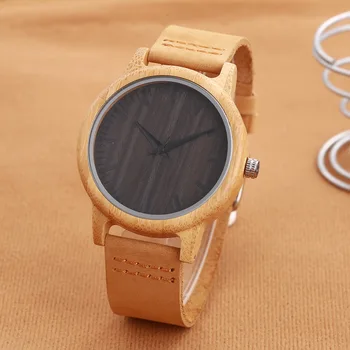Fashion Natural Bamboo Wooden Unisex Quartz Watch Simple Sryle Womens Mens Watches Genuine Leather Strap Couple Wristwatch Box
Fashion Natural Bamboo Wooden Unisex Quartz Watch Simple Sryle Womens Mens Watches Genuine Leather Strap Couple Wristwatch Box