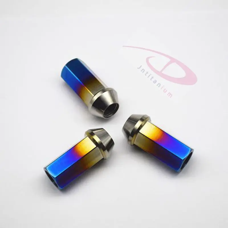 Gr5 titanium lug nut M12*1.25*35mm 
Gr5 titanium lug nut M12*1.25*35mm