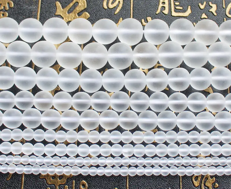 Frost White Clear Quartz Round beads 15inch per strand,4-16mm Wholesale For DIY Jewellery Free Shipping !
Frost White Clear Quartz Round beads 15inch per strand,4-16mm Wholesale For DIY Jewellery Free Shipping !