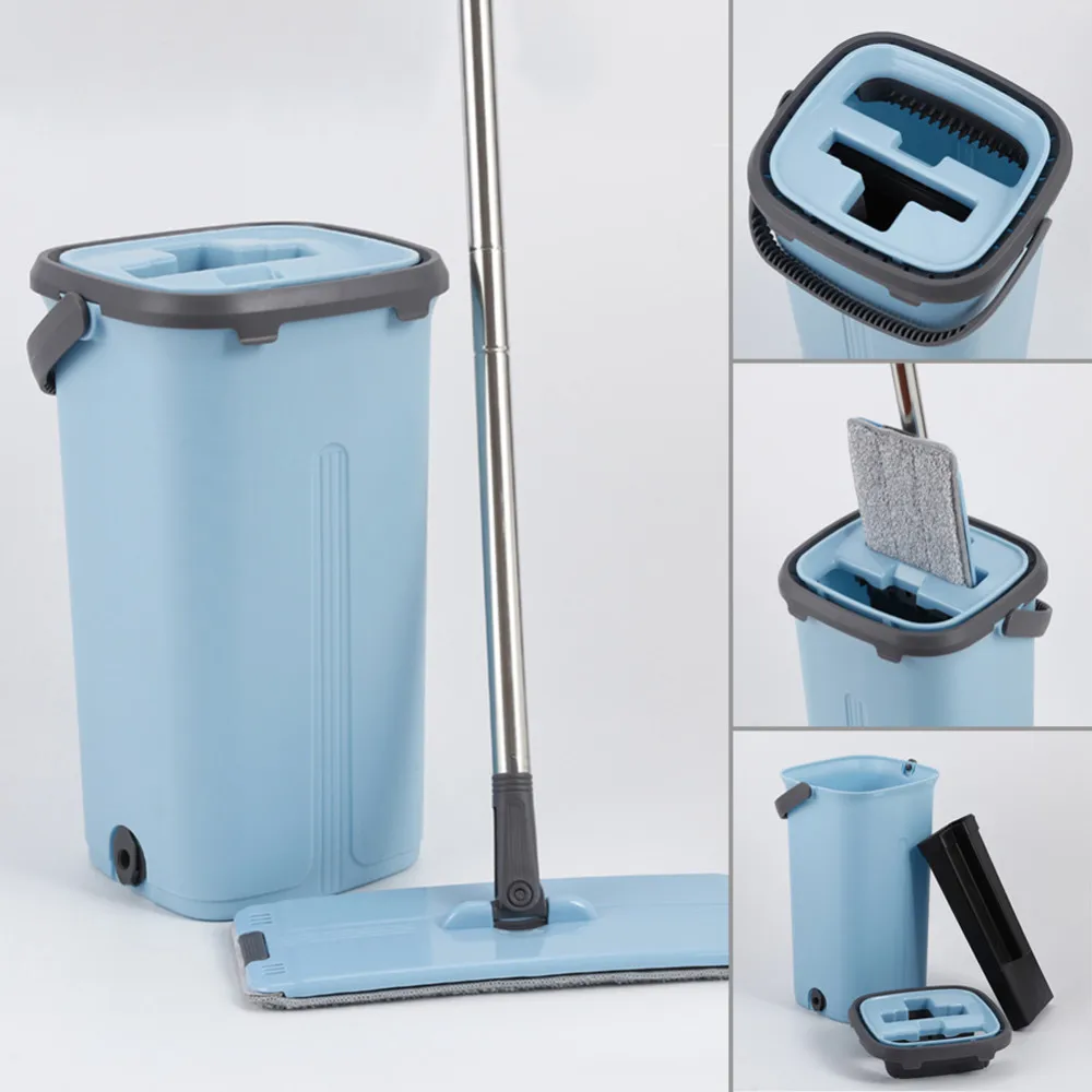 Smart Flat Dry or Wet Mop Bucket With Wringer for Home Kitchen Floor Cleaning Microfiber Mop With Self Cleaning System Bucket B4
Smart Flat Dry or Wet Mop Bucket With Wringer for Home Kitchen Floor Cleaning Microfiber Mop With Self Cleaning System Bucket B4