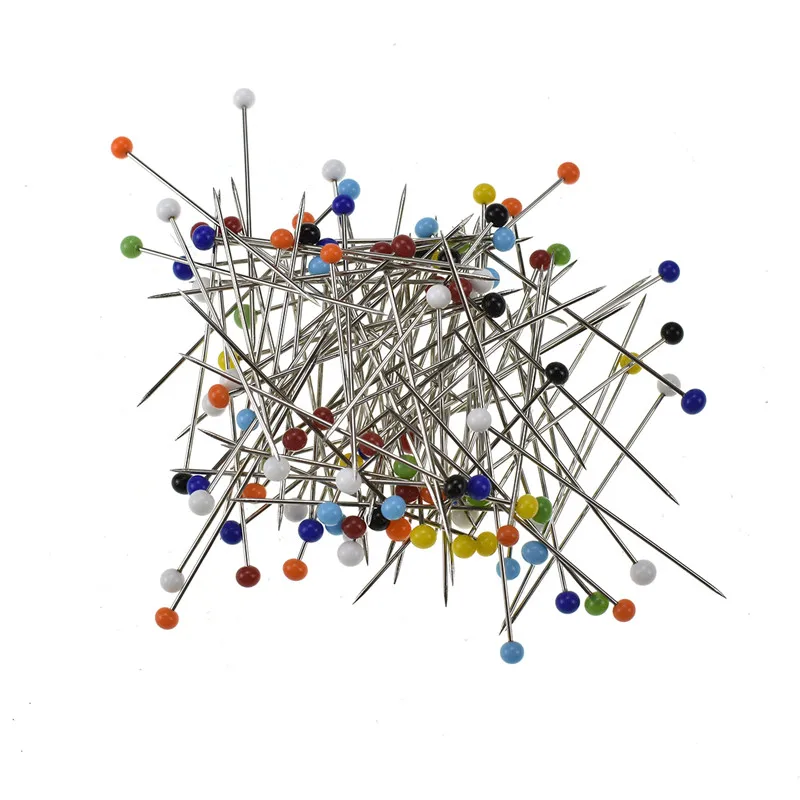 Looen 100pcs Mini Round Bead Sewing Pins Clothing Safety Pin DIY Decoration Garment Needles Tools Crafts Sewing Accessories (3)