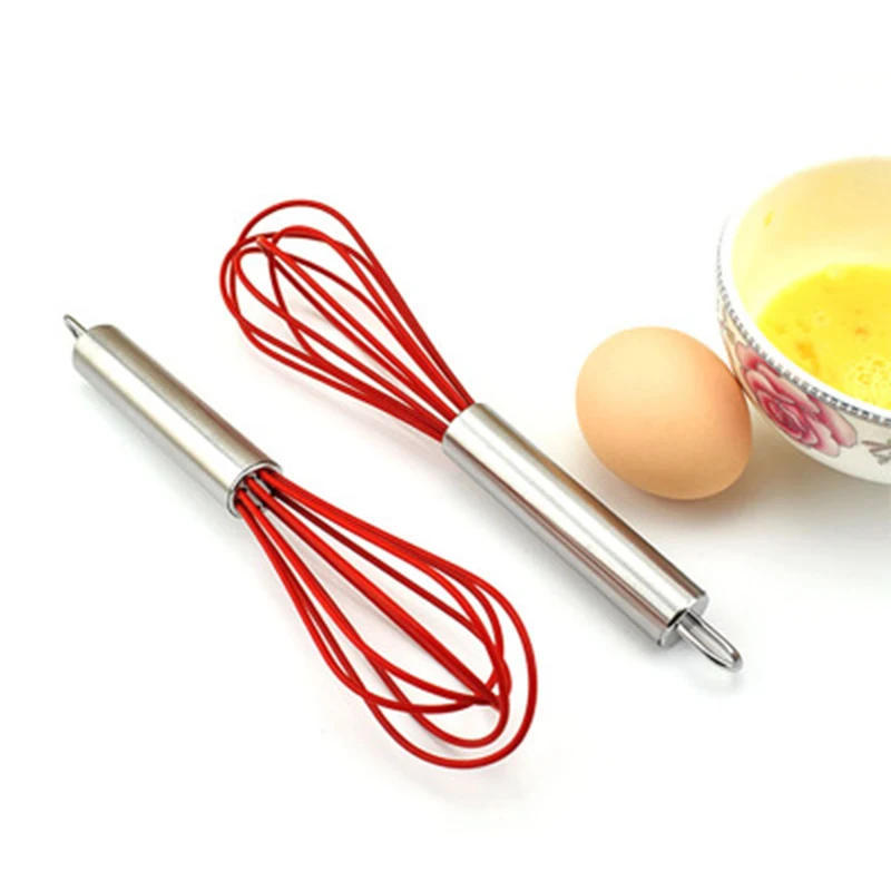 Kitchen tool Stainless Steel Manual Silicone Whisk DIY Durable Mute Cooking Egg Beater Cake Kitchen Baking Tools 33
Kitchen tool Stainless Steel Manual Silicone Whisk DIY Durable Mute Cooking Egg Beater Cake Kitchen Baking Tools 33