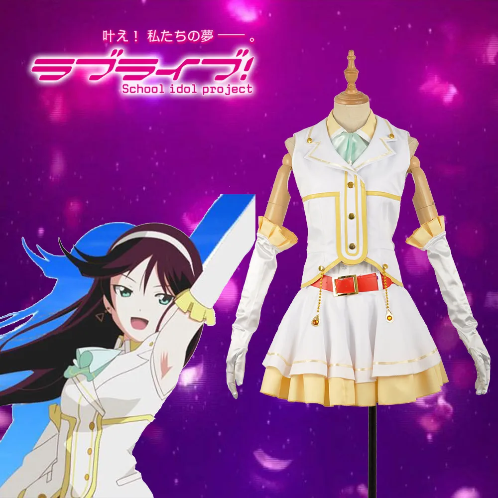 LOVE LIVE! A-RISE PRIVATE WARS Toudou Erina Sexy Sleeveless White Dress Skirt Cosplay Costume Adult Hairband Outfit Clothing
LOVE LIVE! A-RISE PRIVATE WARS Toudou Erina Sexy Sleeveless White Dress Skirt Cosplay Costume Adult Hairband Outfit Clothing