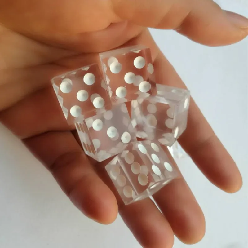 5Pcs/set Foreign Trade New Product Acrylic Crystal Transparent Dice Mirror Right Angle Large Color 19mm
5Pcs/set Foreign Trade New Product Acrylic Crystal Transparent Dice Mirror Right Angle Large Color 19mm