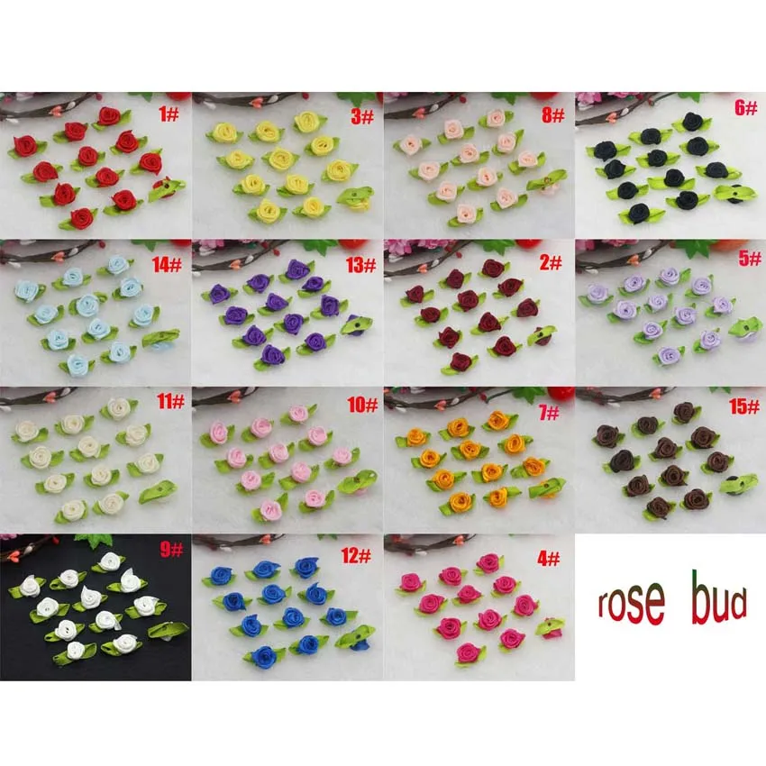 120pcs 15-20mm Mixed color Satin Ribbons Flower Rose Flower with leaf Hair Accessories,Appliques Craft/Wedding/DIY Free shipping
120pcs 15-20mm Mixed color Satin Ribbons Flower Rose Flower with leaf Hair Accessories,Appliques Craft/Wedding/DIY Free shipping