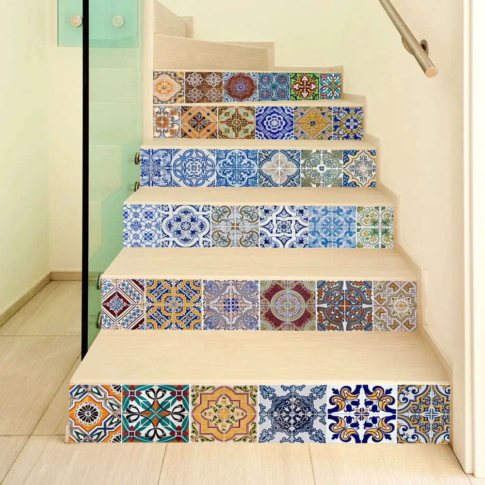 European Self-adhesive Vinly Stickers Colorful Landscaping Home Decoration DIY Tile Sticker Waterproof Removable Stairs Stickers
European Self-adhesive Vinly Stickers Colorful Landscaping Home Decoration DIY Tile Sticker Waterproof Removable Stairs Stickers