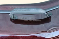 yinfente New 4/4 Size Cello Case Pure Carbon Fiber Strong Light Red Color With Wheel